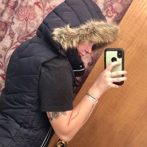 H&M Vest With Fur Hood